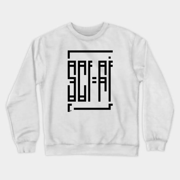 SCI-FI - Science Fiction Day - Minimal Pixel Art Crewneck Sweatshirt by outofthepixel